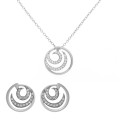 Elaine Zilver 925 Set: Ketting-Hanger + Oorbellen SET-7084