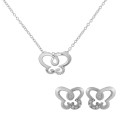 Joya Zilver 925 Set: Ketting-Hanger + Oorbellen SET-7088