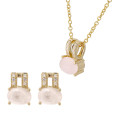 Alena Zilver 925 Set: Ketting-Hanger + Oorbellen SET-7122/G