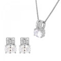 Alena Zilver 925 Set: Ketting-Hanger + Oorbellen SET-7122