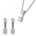 Lykke Zilver 925 Set: Ketting-Hanger + Oorbellen SET-7128