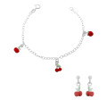 Apple Zilver 925 Set: Armband + Oorbel SET-7149/1