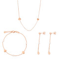 Nahara Zilver 925 Set: Ketting + Armband + Oorbellen SET-7378