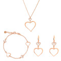 Alfina Zilver 925 Set: Ketting + Armband + Oorbellen SET-7383