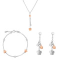 Lorelei Zilver 925 Set: Ketting + Armband + Oorbellen SET-7386