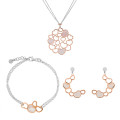 Maliya Zilver 925 Set: Ketting + Armband + Oorbellen SET-7388