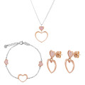 Mada Zilver 925 Set: Ketting + Armband + Oorbellen SET-7389