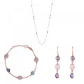 Euphemia Zilver 925 Set: Ketting + Armband + Oorbellen SET-7411