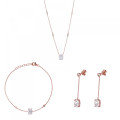 Elodie Zilver 925 Set: Ketting + Armband + Oorbellen SET-7419