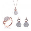 Alisia Zilver 925 Set: Ketting + Oorbellen + Ring SET-7420