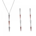 Aada Zilver 925 Set: Ketting + Oorbellen SET-7433