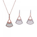 Carina Zilver 925 Set: Ketting + Oorbellen SET-7436