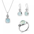 Anat Zilver 925 Set: Ketting + Oorbellen + Ring SET-7467