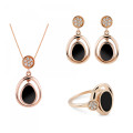 Alda Zilver 925 Set: Ketting + Oorbellen + Ring SET-7470