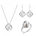 Aina Zilver 925 Set: Ketting + Oorbellen + Ring SET-7471/52