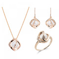 Aina Zilver 925 Set: Ketting + Oorbellen + Ring SET-7471/RG