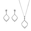 Grace Zilver 925 Set: Ketting-Hanger + Oorbellen SET-7493