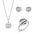 Maxwell Zilver 925 Set: Ketting + Oorbellen + Ring SET-7501