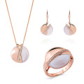 Moragene Zilver 925 Set: Ketting + Oorbellen + Ring SET-7506/RG