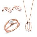 Heloise Zilver 925 Set: Ketting + Oorbellen + Ring SET-7509