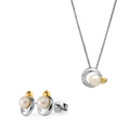 Mathilde Zilver 925 Set: Ketting-Hanger + Oorbellen SET-7510/G