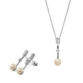 Maxime Zilver 925 Set: Ketting-Hanger + Oorbellen SET-7514