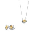 Signature Zilver 925 Set: Ketting-Hanger + Oorbellen SET-7517