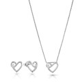 Ida Zilver 925 Set: Ketting-Hanger + Oorbellen SET-7521