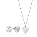 Euphoria Zilver 925 Set: Ketting-Hanger + Oorbellen SET-7522