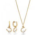 Aurora Zilver 925 Set: Ketting-Hanger + Oorbellen SET-7525/G