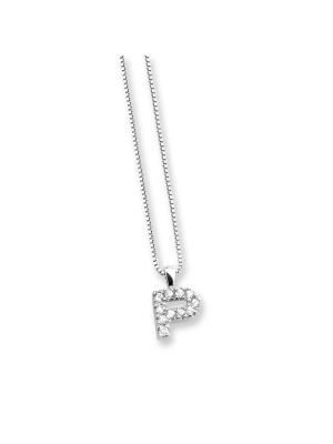 Zilver 925 Collier alphabet/P