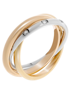 tricolor 14K Ring (sieraad) RD-3086