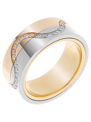 tricolor 14K Ring (sieraad) RD-33404