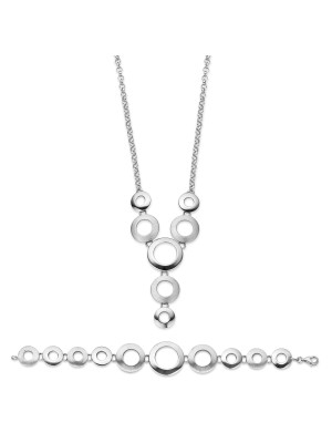 Zilver 925 Set: Ketting + Armband SET-019