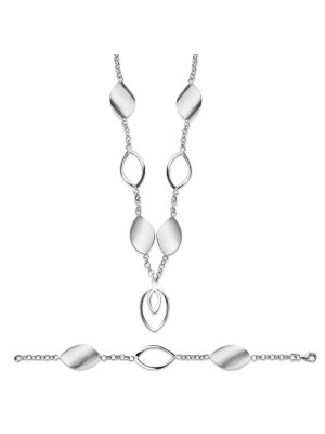 Zilver 925 Set: Armband + Oorbel SET-020