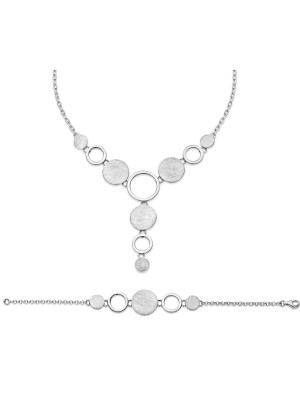 Zilver 925 Set: Ketting + Armband SET-021