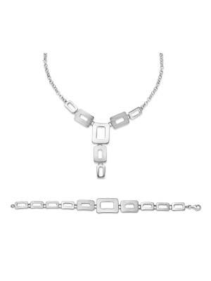 Zilver 925 Set: Ketting + Armband SET-023