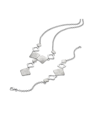 Zilver 925 Set: Ketting + Armband SET-024