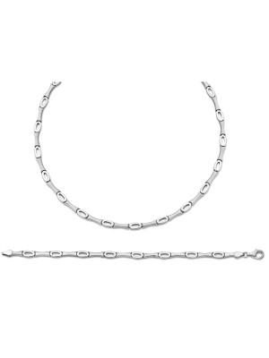 Zilver 925 Set: Ketting + Armband SET-041