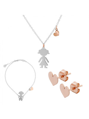 Lyra Zilver 925 Set: Ketting + Armband + Oorbellen SET-7390