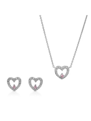 Marise Zilver 925 Set: Ketting + Oorbellen SET-7488