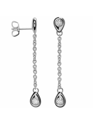 Arina Witgoud 18K Oorhangers TR-010/1