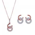 Carleen Zilver 925 Set: Ketting-Hanger + Oorbellen SET-7440