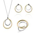 Bastien Zilver 925 Set: Ketting + Oorbellen + Ring SET-7499