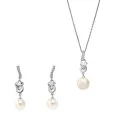 Clara Zilver 925 Set: Ketting-Hanger + Oorbellen SET-7515
