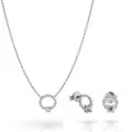 Premium Zilver 925 Set: Ketting + Oorbellen SET-7562