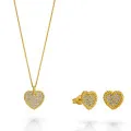 Elite Zilver 925 Set: Ketting + Oorbellen SET-7566/G