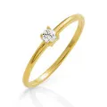 Solitaire Zilver 925 Ring (sieraad) ZR-7527/G