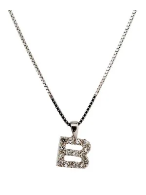Zilver 925 Collier alphabet/B