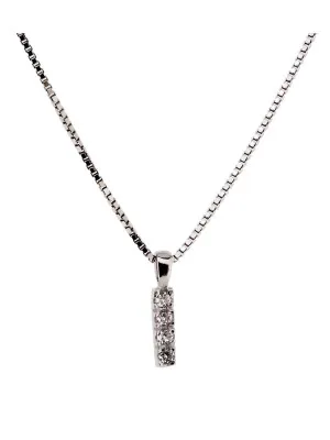 Zilver 925 Collier alphabet/I
